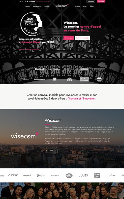 site web wisecom.fr